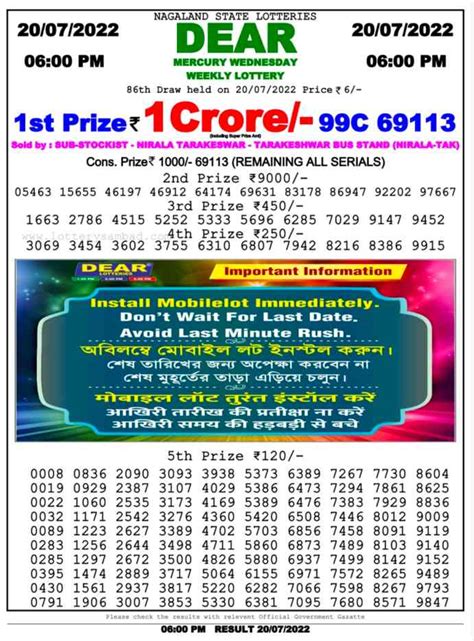 nagaland state lottery 20 3 24|Dear Lottery Result Today 1 PM 6 PM 8 PM (3.